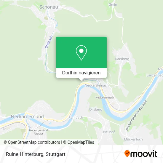 Ruine Hinterburg Karte