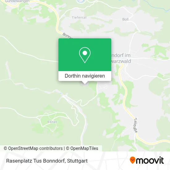 Rasenplatz Tus Bonndorf Karte