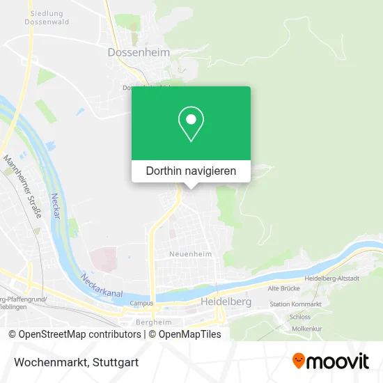 Wochenmarkt Karte