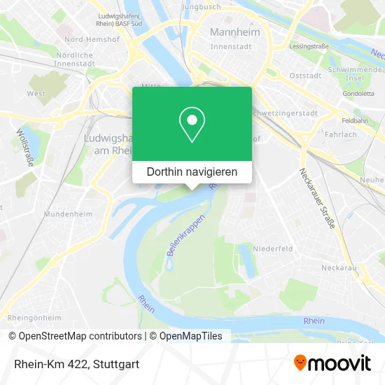 Rhein-Km 422 Karte