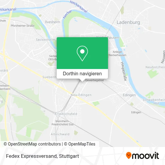 Fedex Expressversand Karte