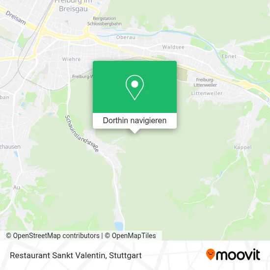 Restaurant Sankt Valentin Karte