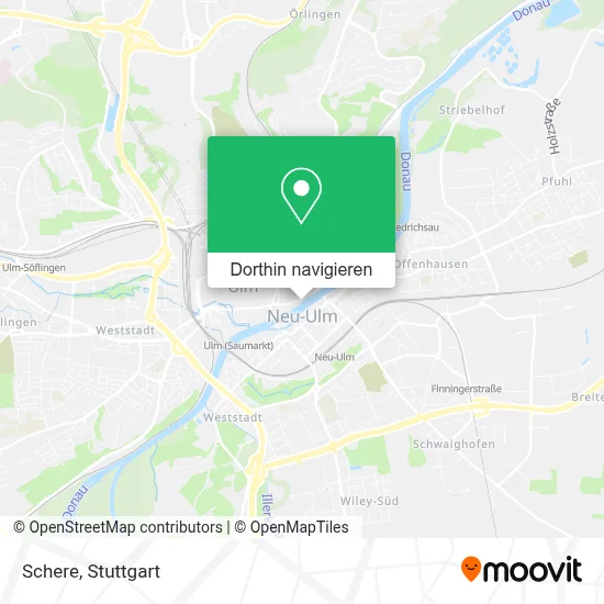 Schere Karte