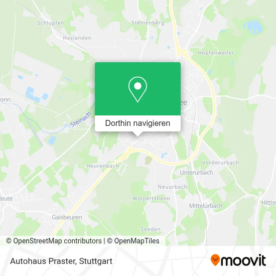 Autohaus Praster Karte