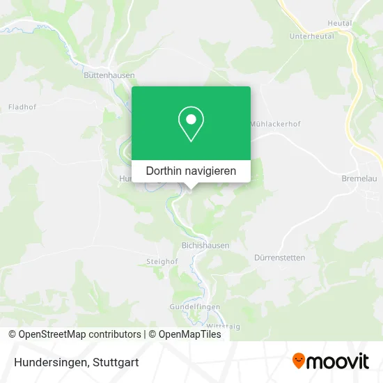 Hundersingen Karte
