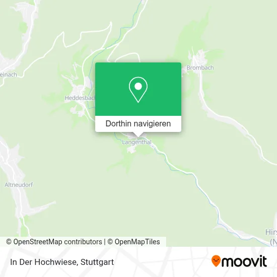 In Der Hochwiese Karte