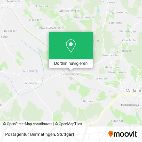 Postagentur Bermatingen Karte