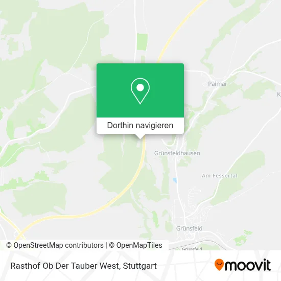 Rasthof Ob Der Tauber West Karte
