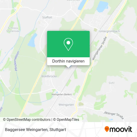 Baggersee Weingarten Karte