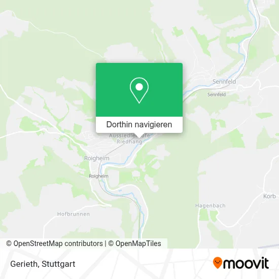 Gerieth Karte