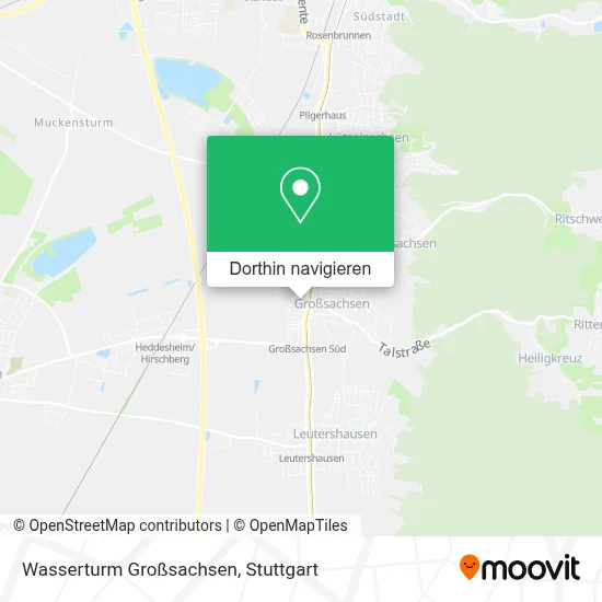 Wasserturm Großsachsen Karte