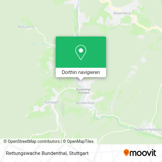 Rettungswache Bundenthal Karte