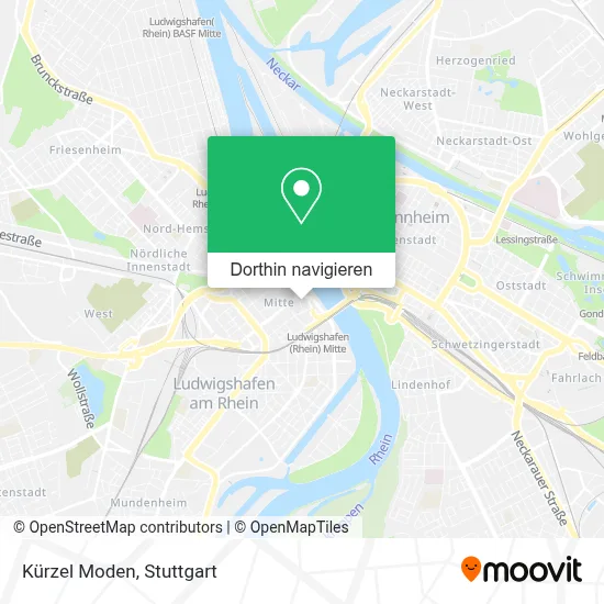 Kürzel Moden Karte