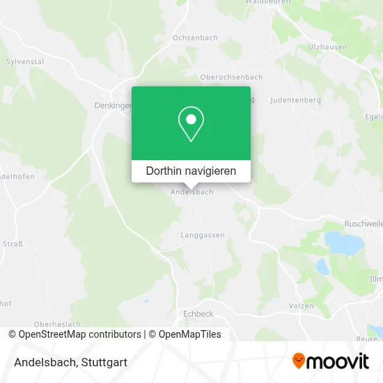 Andelsbach Karte