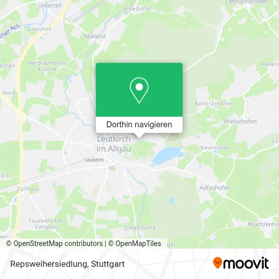 Repsweihersiedlung Karte