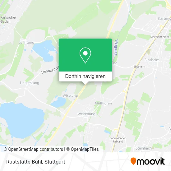 Raststätte Bühl Karte