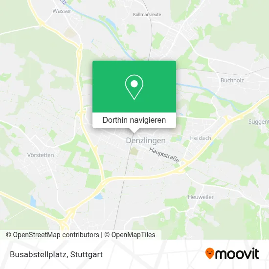 Busabstellplatz Karte