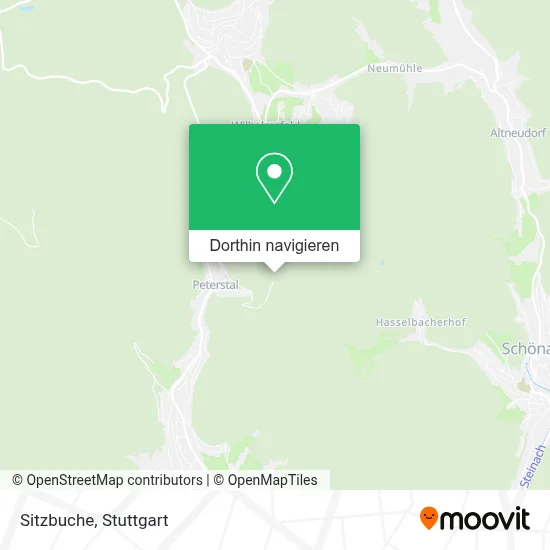 Sitzbuche Karte