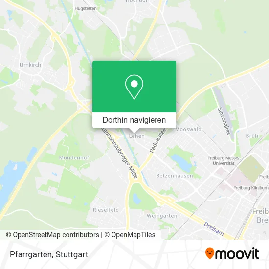 Pfarrgarten Karte