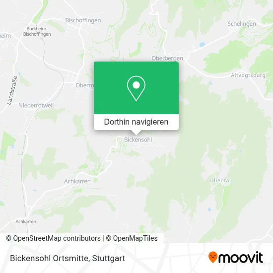Bickensohl Ortsmitte Karte