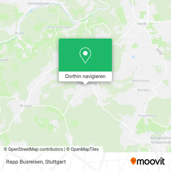 Rapp Busreisen Karte