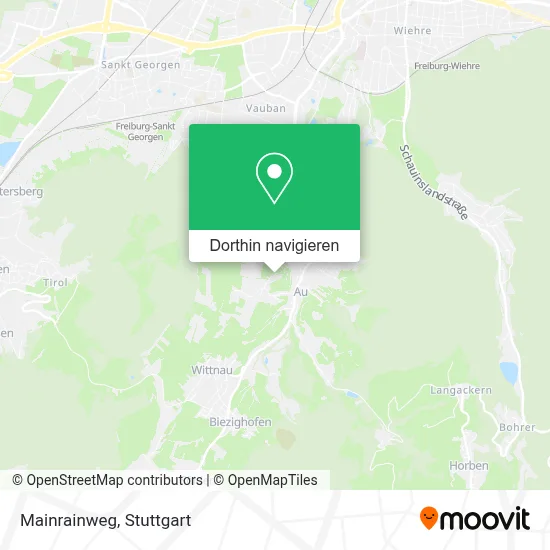 Mainrainweg Karte