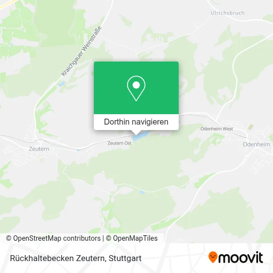Rückhaltebecken Zeutern Karte