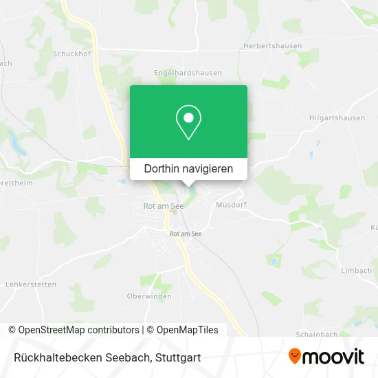 Rückhaltebecken Seebach Karte