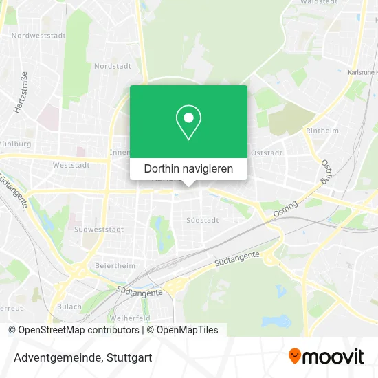 Adventgemeinde Karte