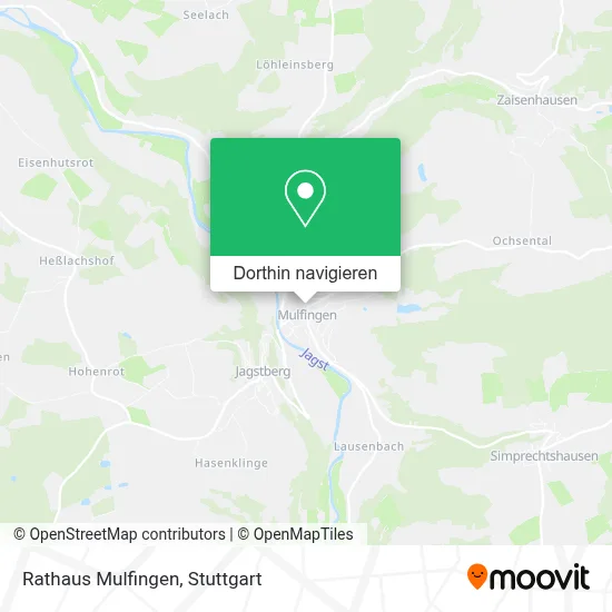 Rathaus Mulfingen Karte