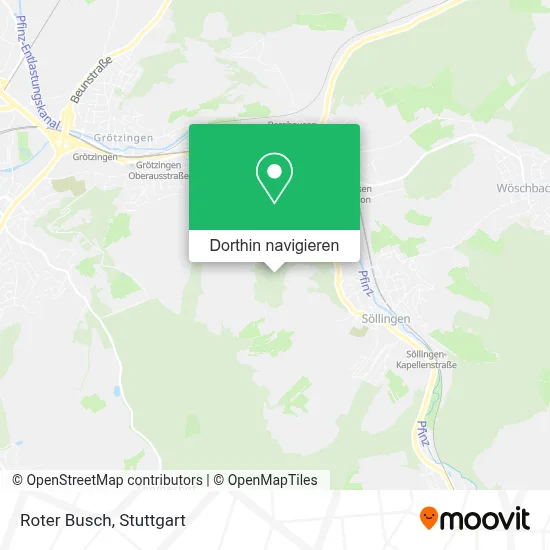 Roter Busch Karte