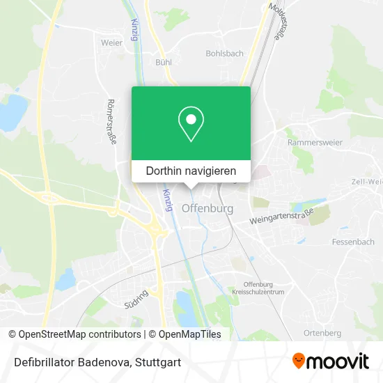 Defibrillator Badenova Karte