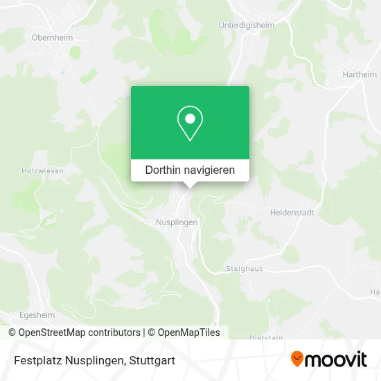 Festplatz Nusplingen Karte