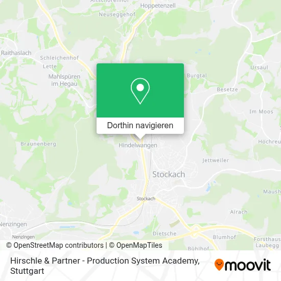 Hirschle & Partner - Production System Academy Karte