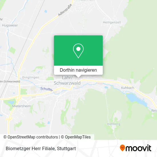 Biometzger Herr Filiale Karte