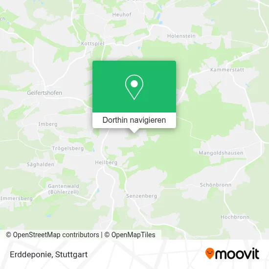 Erddeponie Karte