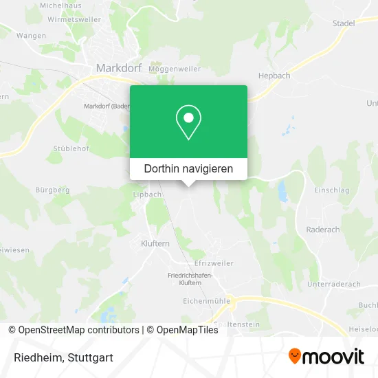 Riedheim Karte