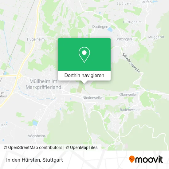 In den Hürsten Karte