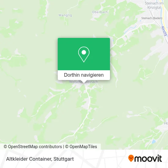 Altkleider Container Karte