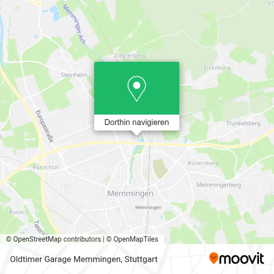 Oldtimer Garage Memmingen Karte