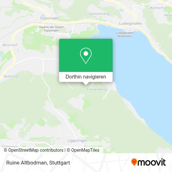 Ruine Altbodman Karte