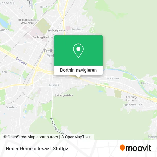 Neuer Gemeindesaal Karte