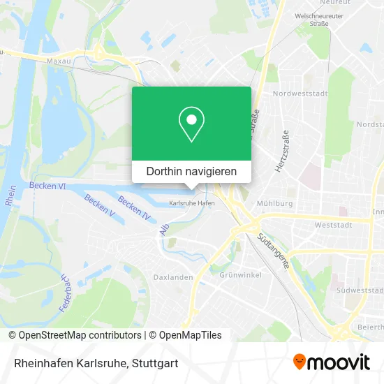 Rheinhafen Karlsruhe Karte