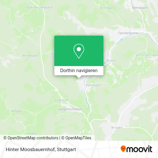 Hinter Moosbauernhof Karte