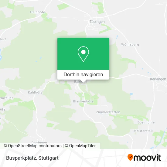 Busparkplatz Karte