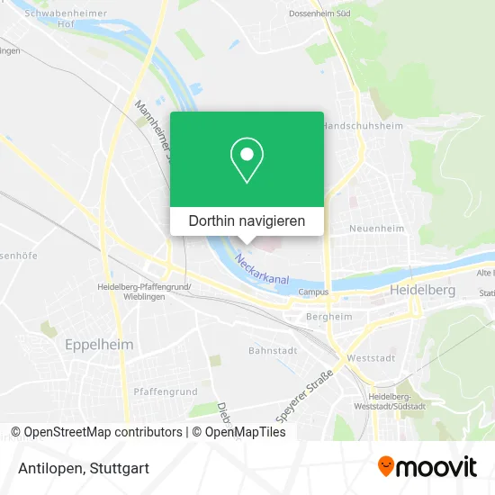 Antilopen Karte