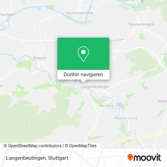 Langenbeutingen Karte