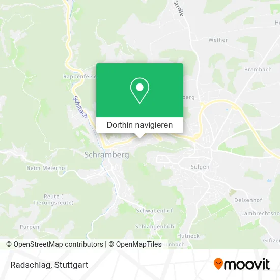 Radschlag Karte