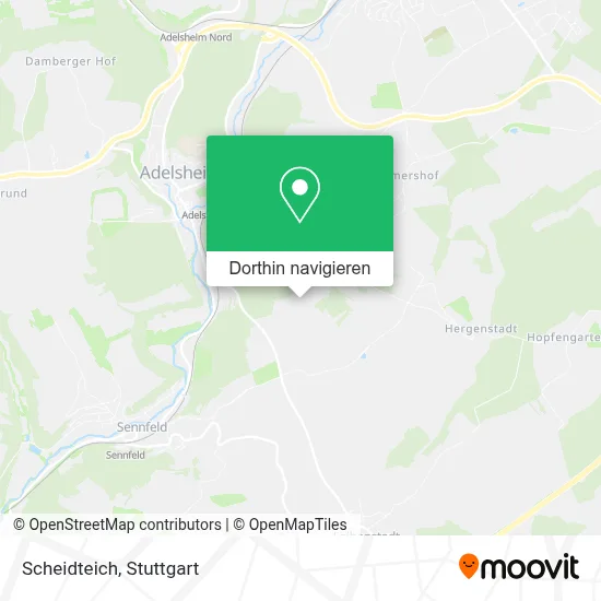 Scheidteich Karte