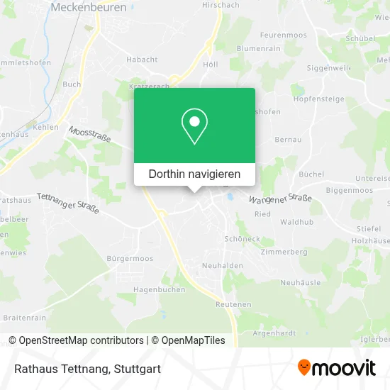 Rathaus Tettnang Karte